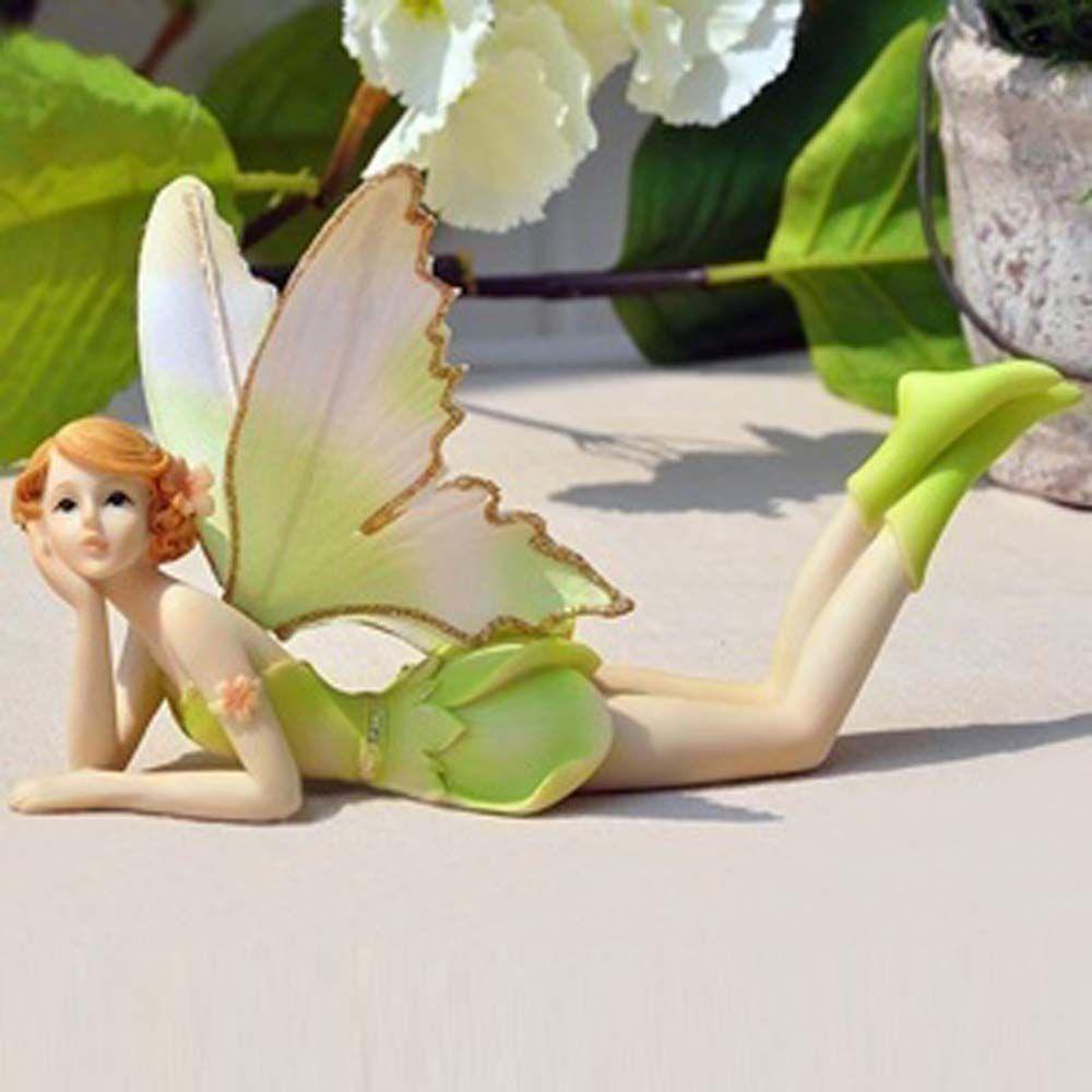 Gift Fly Wing For Birthday Wedding Garden Fairy Angel figurines Flower fairy Miniatures Car Decor