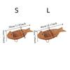 Fish Shape Hand Woven Fruit Basket Plastic Woven Storage Basket Drain Basket  Kitchen Storage