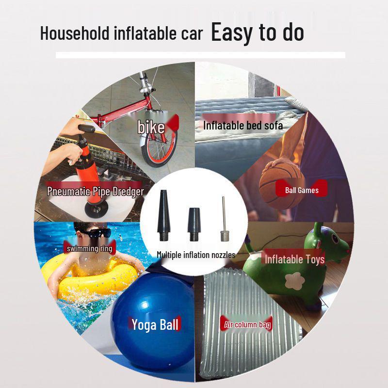 Yipao Tong 220V Электрический воздушный насос - Быстрое надувание для домашнего использования, Многофункциональный электрический цилиндр давления.