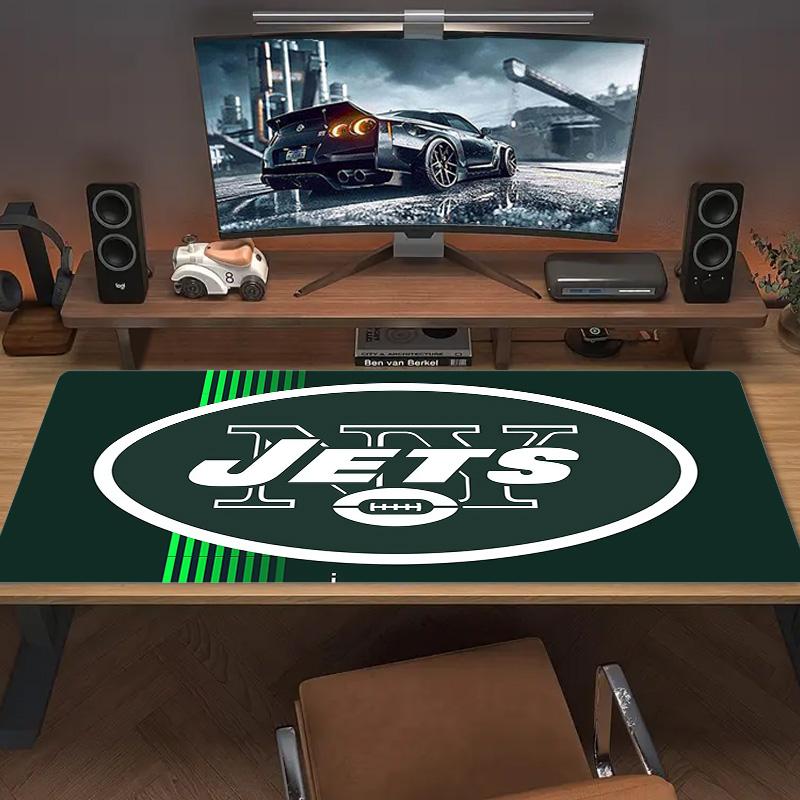 New York Jets Print Cushion Non-slip Laptop Tablet Big Mousepad XXL Mat Mini PC Playmat With Lock edge