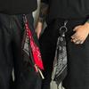 Salircon 2 стиля Новые Хип-Хоп Брюки с Цепочкой на Поясе Ключница Мужской Тренд Платок Шарм Подвеска на Сумку Брелок Ювелирные Изделия