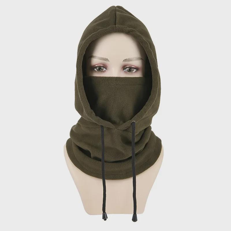 With Cycling Winter Windproof Cap Fleece Outdoor Sports Headgear Scarf