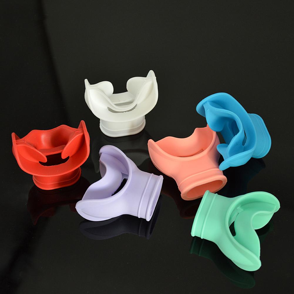 Silicone Scuba Diving Snorkel Regulator Mouthpiece Cover Octopus Holder Retainer Tongue Diving Mouthpiece Scuba Accessories