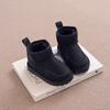 Детские зимние сапоги, модные детские короткие ботильоны, нескользящие, толстые, плюшевые, меховые, теплые, резиновые сапоги для девочек, зима 2024, новинка