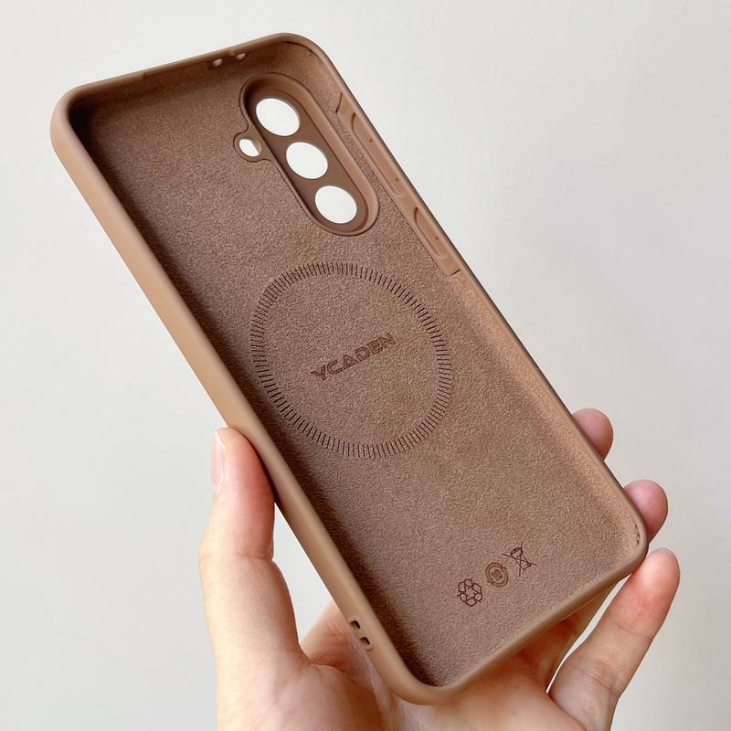 Магнитный чехол из жидкого силикона для Samsung Galaxy S26 S25 Ultra S24 S23 S22 Plus A16 A54 A55 A56 5G, ударопрочный мягкий чехол