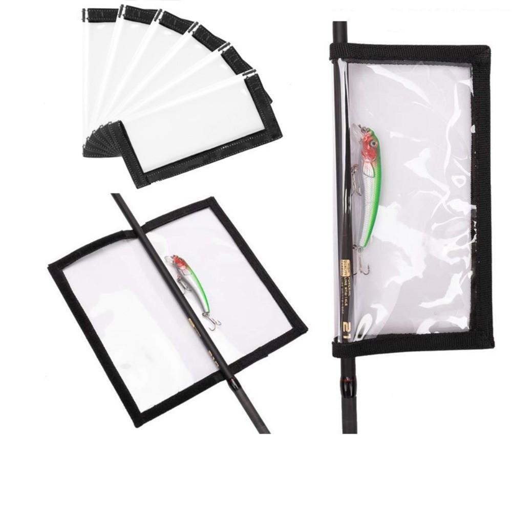 12PCS Water-Resistance Bait Storage Protector Clear Fishing Bait Wraps Saltwater Fishing