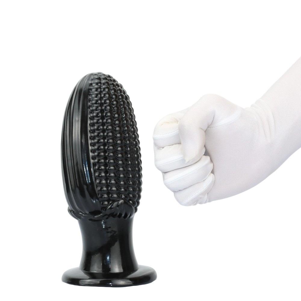 Corn-Shaped Anal Plug & Dildo - Realistic Adult Toy for Women, Novelty Stretching Butt Plug with Flared Base, Adult Sex Toy