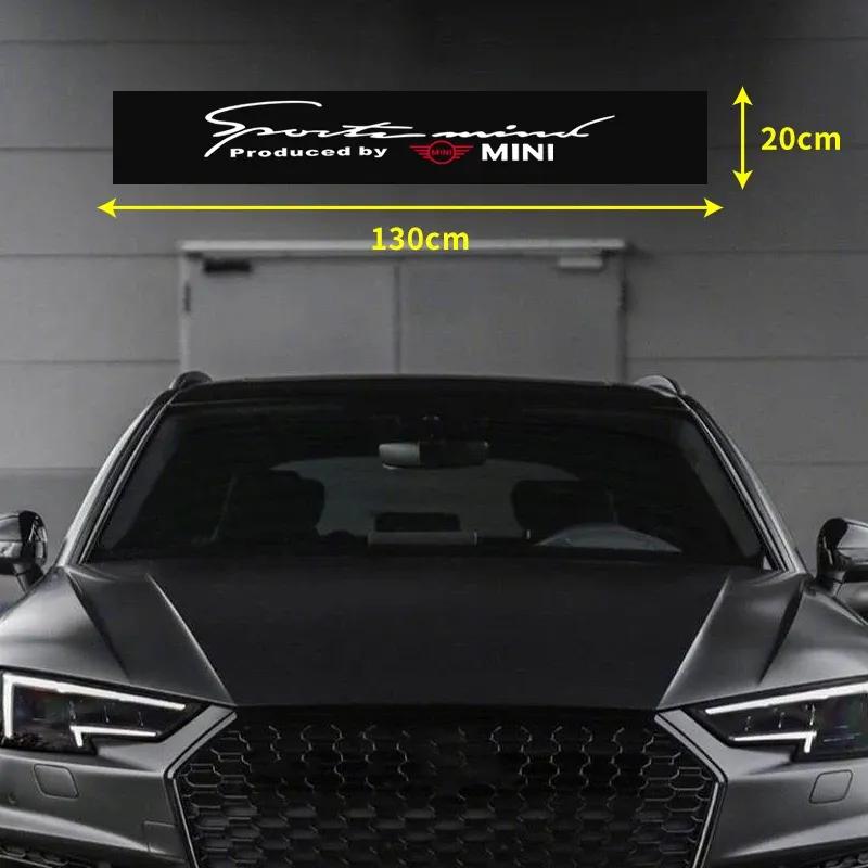 1pcs Car Front and Rear Windshield Reflective Stickers Car Styling for BMW MINI WORKS One Cooper JCW R60 R59 R58 R57 R56 R55