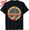 Interkosmos Russia Vintage Sputnik UdSSR Soviet Union T-Shirt Custom Printed Graphic T Shirts Cotton Printed T-shirt Unisex