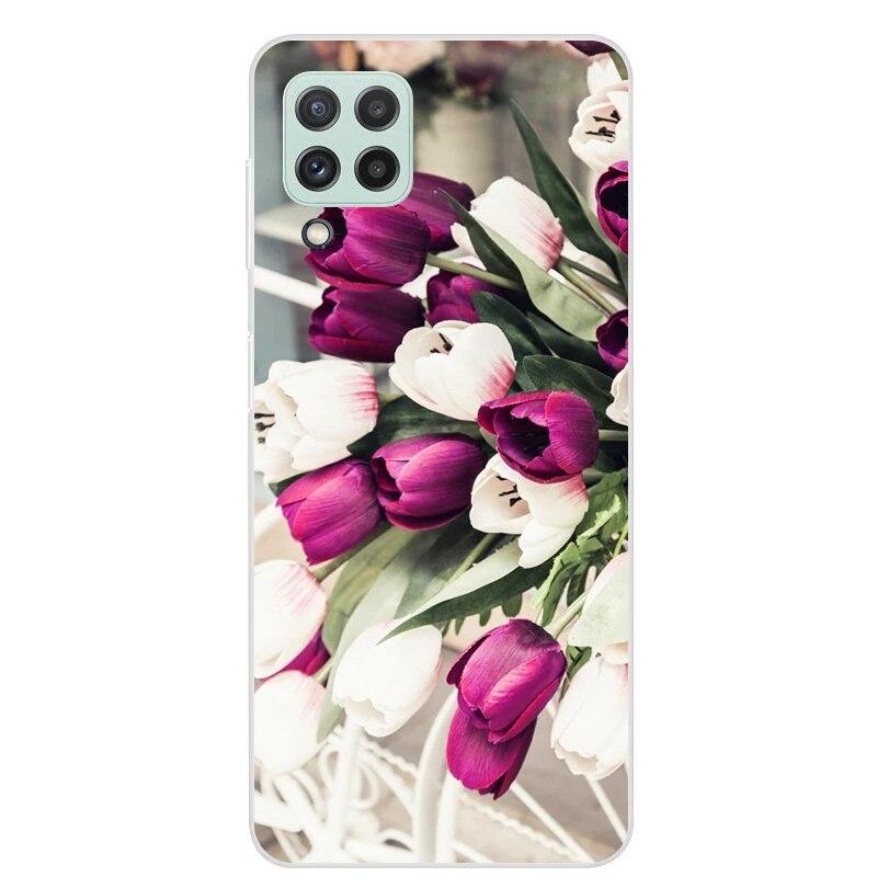 Чехол для Samsung Galaxy M22 M32 4G, задняя крышка для телефона Samsung M22, мягкий чехол для Samsung M32 4G M 22 32, черный чехол из ТПУ 6,4 дюйма