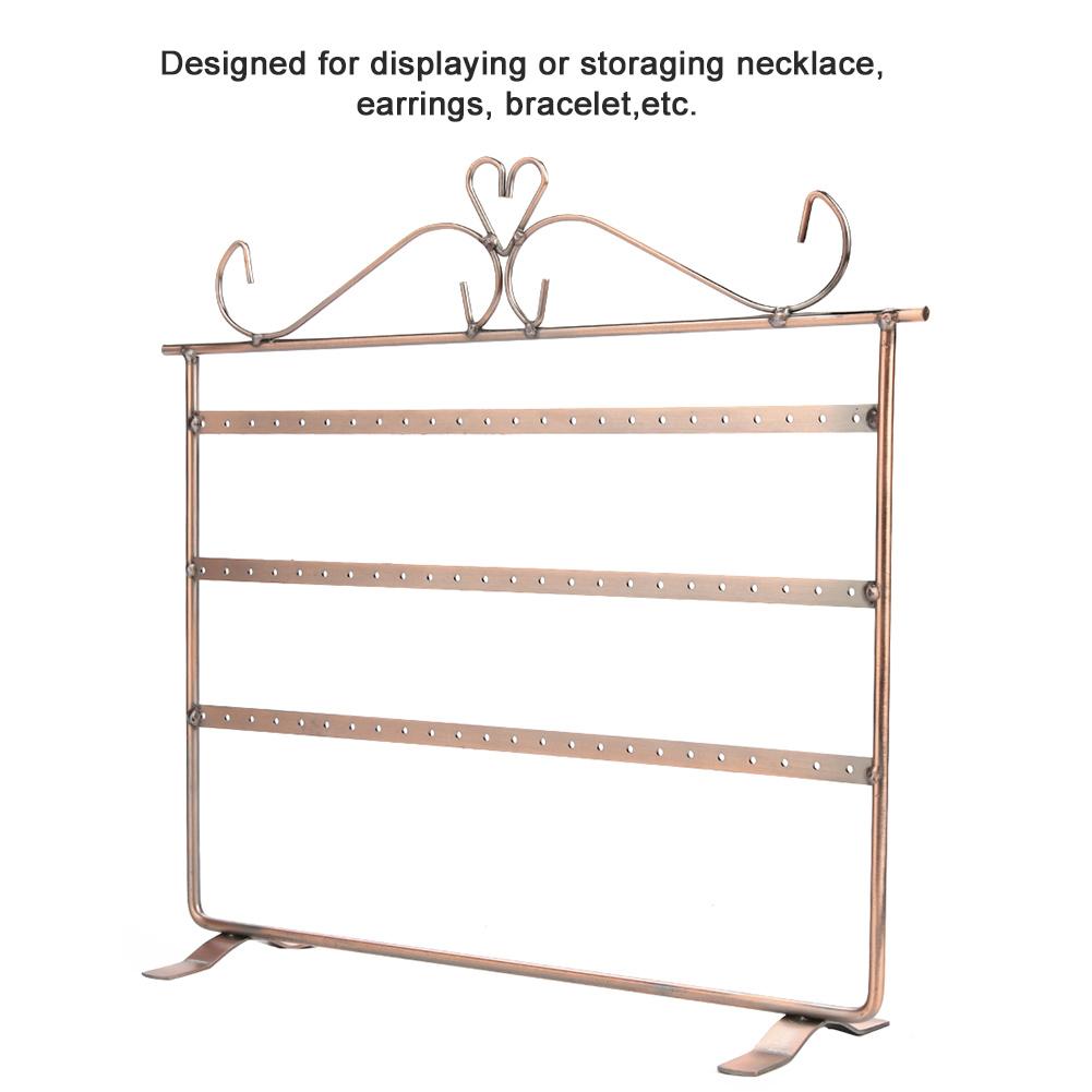 72 отверстия Серьги Ожерелье Браслет Подставки для ювелирных изделий Вешалка Держатель Стойка Античная бронза