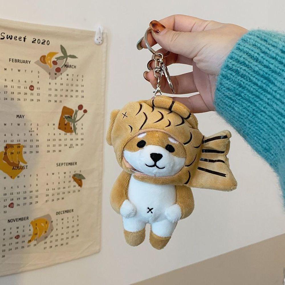 Shiba-Inu Children Gift Pig Backpack Charms Stuff Plush Toy Plush Pendant Keychain Bag Decoration