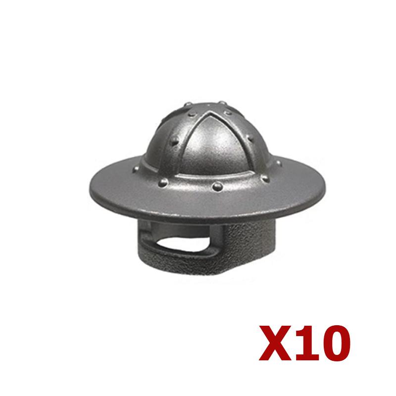 Конструктор MOC Средневековый Рыцарь Римский Солдат Аксессуар Шлем Головной убор Огненное Перо Щит Черный Орел Королевский плащ Кирпичная Игрушка