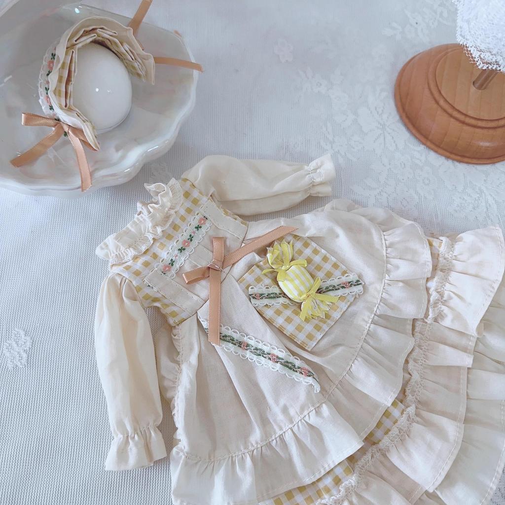 ХАМРЕТИППЗ БЖД Шарнирная кукла Кукла одевалка Костюм куклы Одежда горничной Кукла на шарнирах Кукла одевалка Платье принцессы Шампань цвета Принцесса Милая