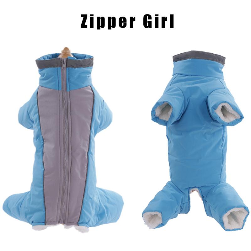 Warm Thicken Male Female Dog Jumpsuit for Small Dogs Winter Pet Donw Jacket Yorkshire Pug Bichon Overalls Puppy Mascotas Clothes