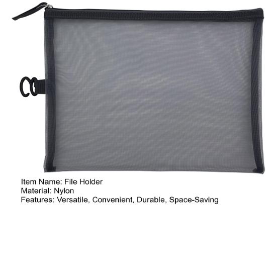 Папка-держатель для файлов формата А4, прочная, нейлоновая, портативная, экономящая место, сумка с застежкой-молнией