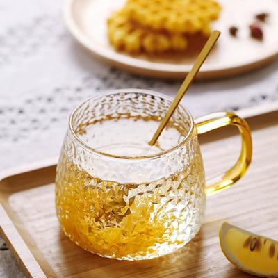 Кофейная чашка с молотковым узором, стакан для воды с пузырьками, термостойкая, с ручкой, чайная чашка, бытовая посуда для питья