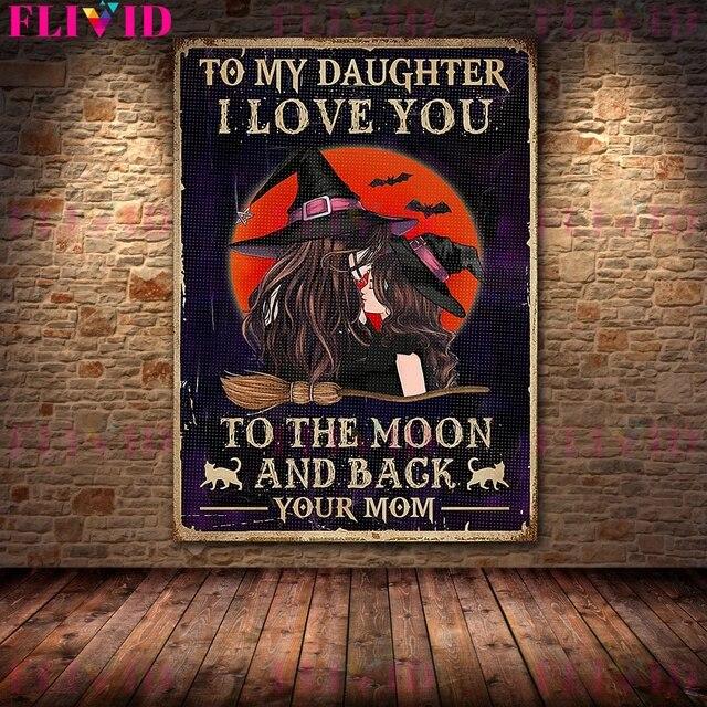 Тьма, черная кошка, ведьма живет здесь, ретро декоративный постер и принты, Общество черных кошек, настенное искусство, холст, картина, украшение без рамки