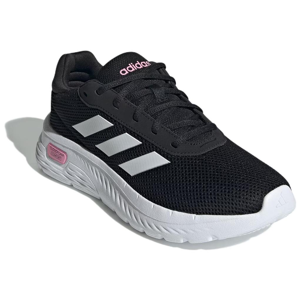 adidas Cloudfoam Удобные Комфортные Универсальные Нескользящие Прочные Низкие Кроссовки для Бега Женские Кроссовки для Бега Черные IH2974