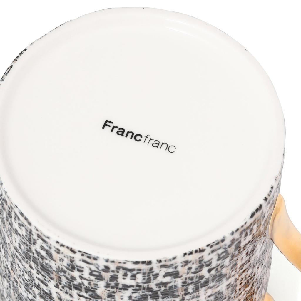 Твидовый чайник Francfranc, черный