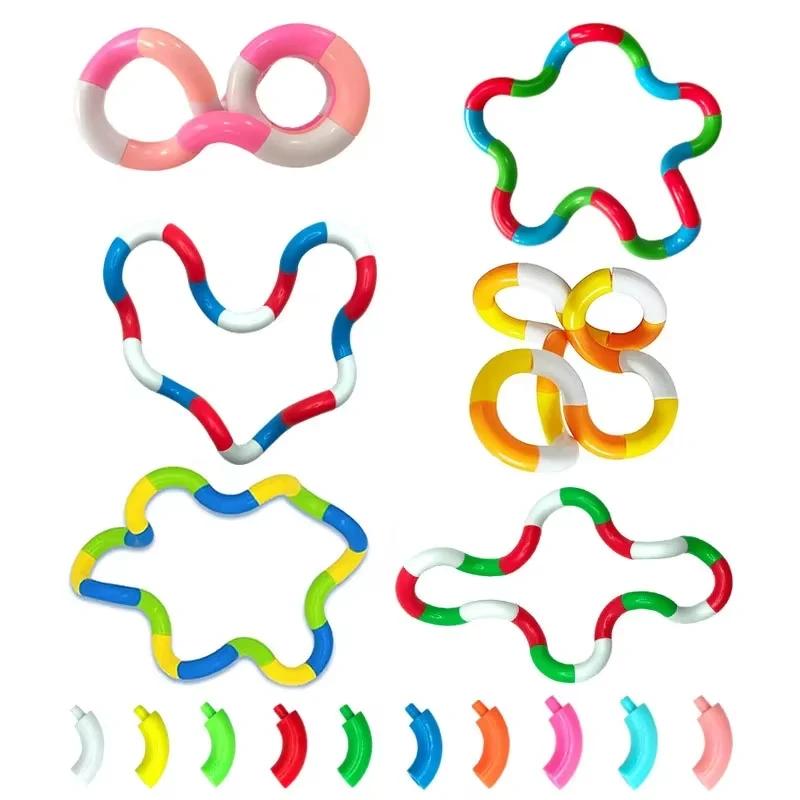1/3/5 шт. Игрушка-головоломка Tangle, развивающая сенсорику и координацию рук и глаз, игрушка для снятия тревоги, пальчиковая игрушка для детей и взрослых, мелкая моторика