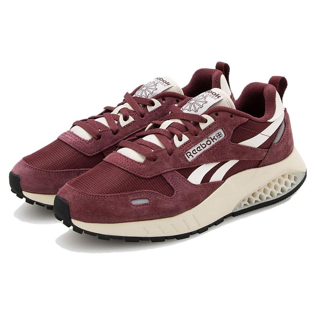 Reebok Классические кожаные мужские кроссовки Hexalite Classic Maroon Red Chalk Alabaster 100034171