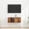 TV Wall Cabinet 2 pcs Reclaimed Wood Look 39 x 31 x 29.5 cm Engineered Wood