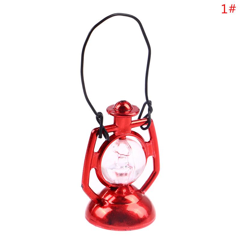 1Pcs 1:12 1:6 Miniature Retro Oil Lamp Lamp Lantern Dollhouse Accessories Toys