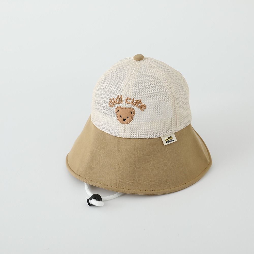 Breathable Children Fisherman Cap Summer Outdoor Sun Hat Cute Baby Bear Bucket Cap Boys Girls