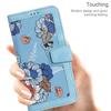For iPhone 16 Case Flower Pattern PU Leather Phone Cover with Card Slots