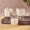 Набор ароматических свечей в стеклянных подсвечниках в стиле Муджи - Идеально для дома, подарков на день рождения или свадьбу.