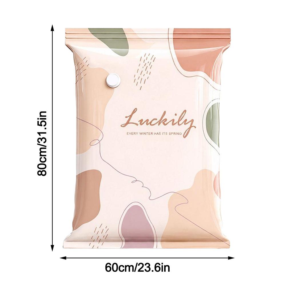 Large Capacity Vacuum Storage Bags No Pump Clothing Seal Bag Travel Accessories