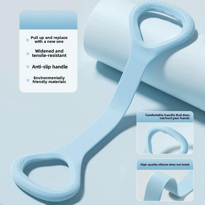 Fitness beauty back figure eight tension rope for home use, shoulder shaping and chest expansion yoga silicone elastic band