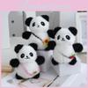 Adorable Plush Panda Backpack Keychain Toy Soft Stuffed Animal Doll For Kids
