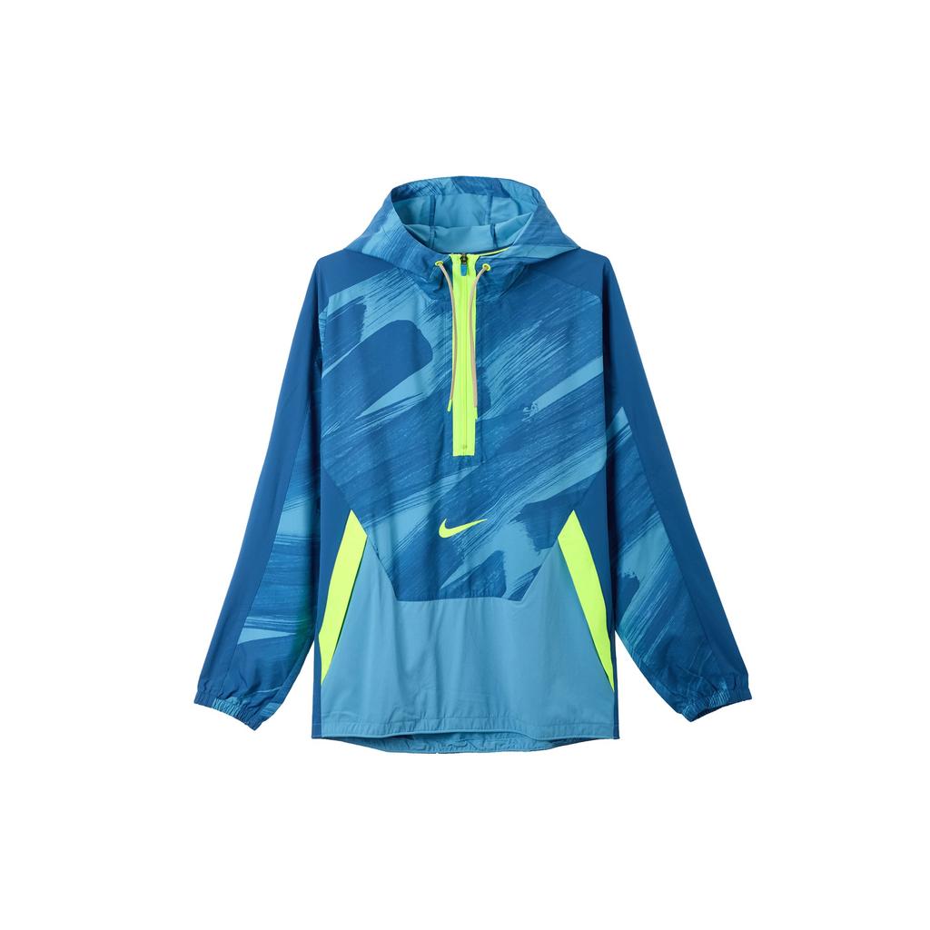 Nike Dri-FIT Sport Clash пуловер с капюшоном и полумолнией, мужская верхняя одежда, синяя DD1724-476