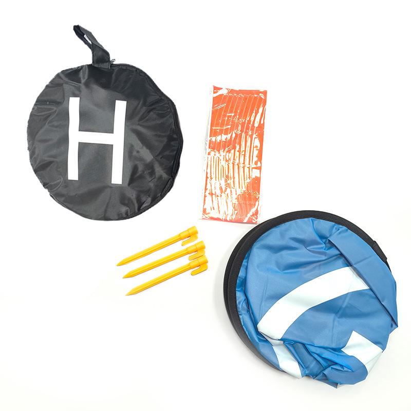 Portable Foldable Drone Landing Pad with Coordinates, 75cm/55cm for Outdoor Use