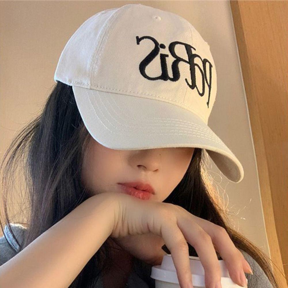 Embroidered Letter Baseball Hat Hole Sun Hat Fashion Embroidery Baseball Cap  Sports