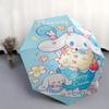 1pc Happy Ice Cream Automatic Opening/Closing Umbrella with Portable Tri-Fold Design, 8-Bone Iron Frame Outdoor Umbrella, Perfect Festival Gift for Fa
