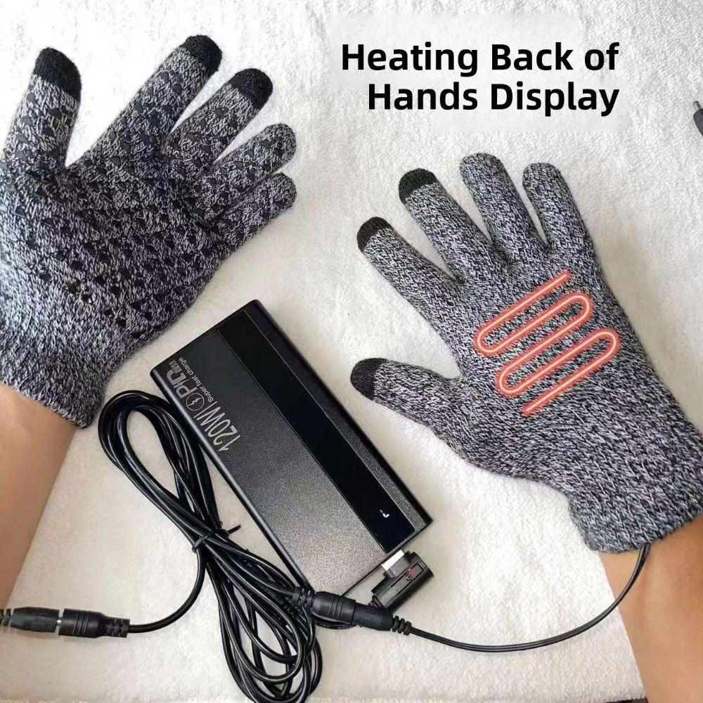 Thickened Electric Heating Gloves Touchscreen Hand Warming Gloves Touchscreen Gloves Winter