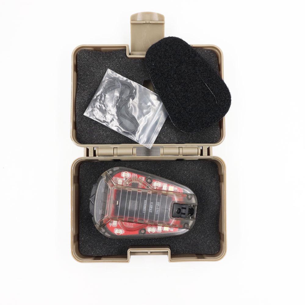 Ladybug 3rd Gen Helmet Light: Green & White Illumination, Strobe, IR, Teammate ID