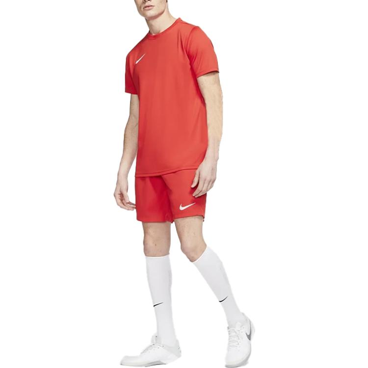 Nike Футболка Dri-Fit Dry Park VII с коротким рукавом мужская топы оранжево-красный BV6708-657