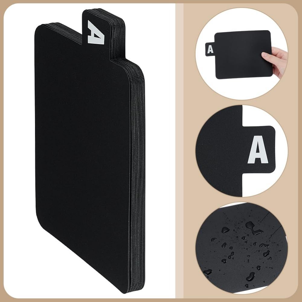 Label Stickers Alphabetical Labeling Bookmarks Alphabet Index Card Bookmarks  Library Bookstores