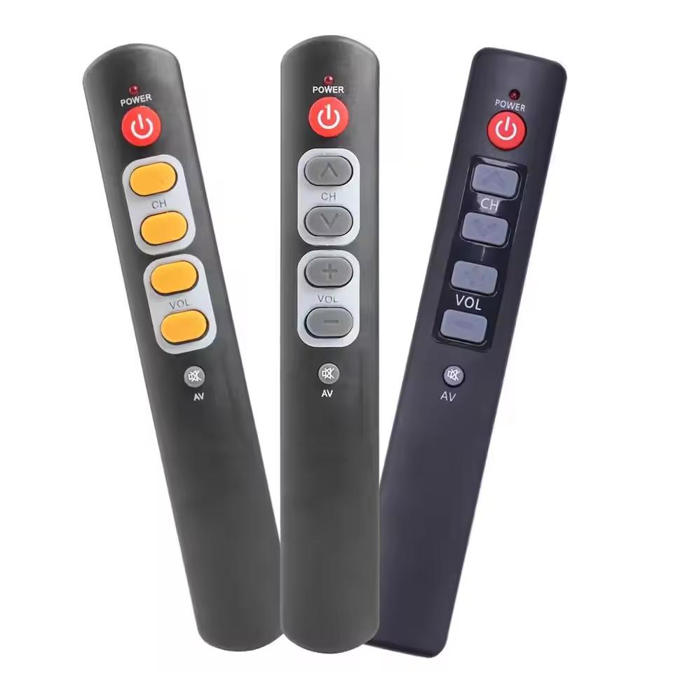 Copy IR Remote for TV STB DVD VCR Universal 6 Big Button Learning Remote Control Programmable Electronic Smart Home Accessories