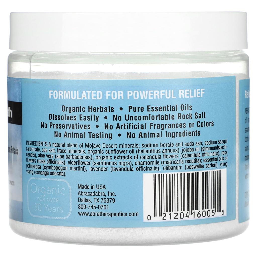 Abra Therapeutics, Moisture Revival Bath, Sunflower and Rose Petal, 17 Oz (482 G)