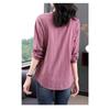 Plus Size Women S Long Sleeve Loose Cotton Mid Length Shirt