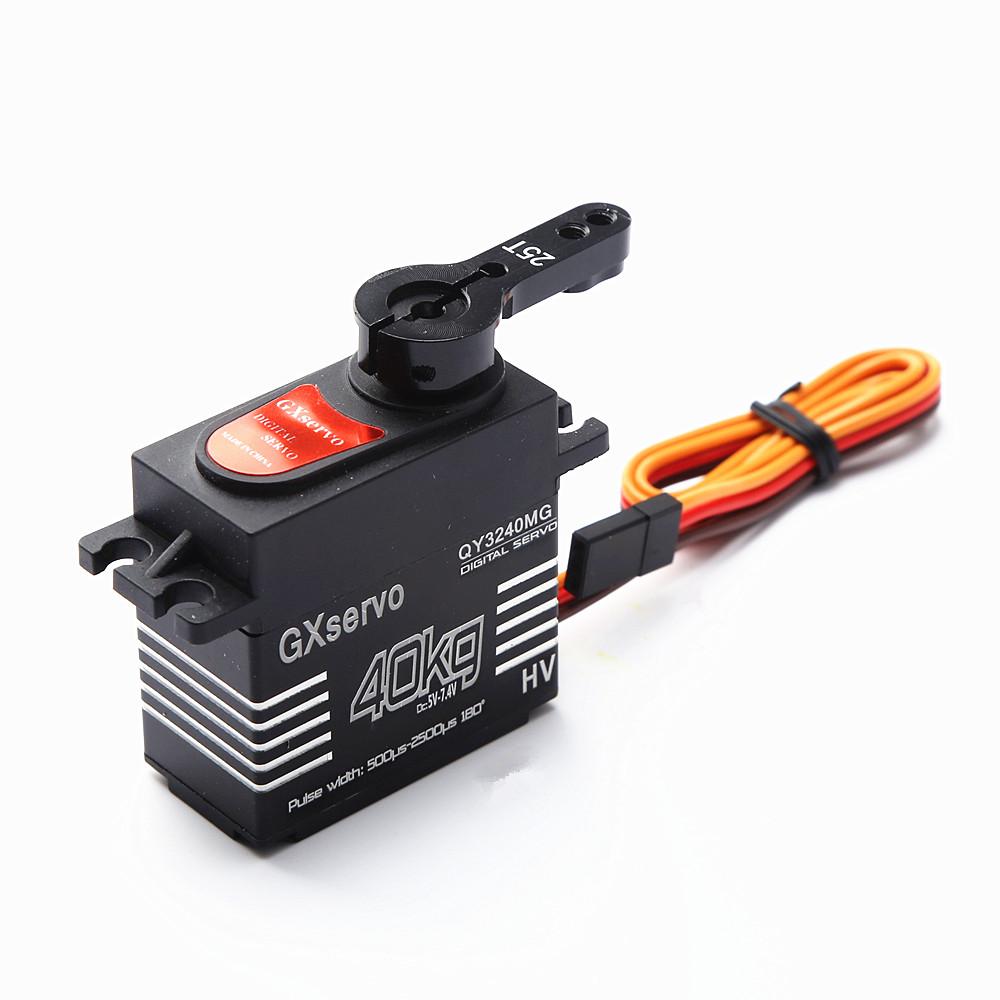 Qy3240mg High Speed Metal Gear 40kg Large Torque Digital Servo For Rc Car Crawler Scx10 Trx4 1:8/1:10 Rc Car Truck Robot Parts