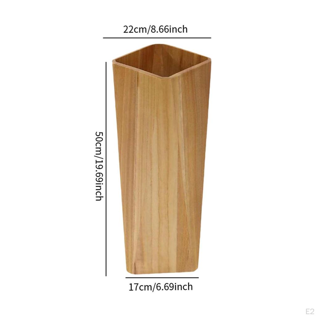 20-Inch Tall Wooden Umbrella Rack Suitable for Entryways and Supermarkets