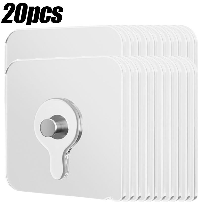 10/150x Прозрачные настенные крючки-наклейки Без сверления Без гвоздей Самоклеящиеся Крючки-вешалки для фоторамки, часов, винтов Держатели Органайзеры