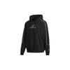 Embroidered Logo Pullover Hoodie Long Sleeve Sweatshirt Men Tops Black FR5736