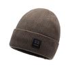 Мужская шерстяная шапка зимняя модная термошапка флисовая утолщенная вязаная шапка для верховой езды для мужчин